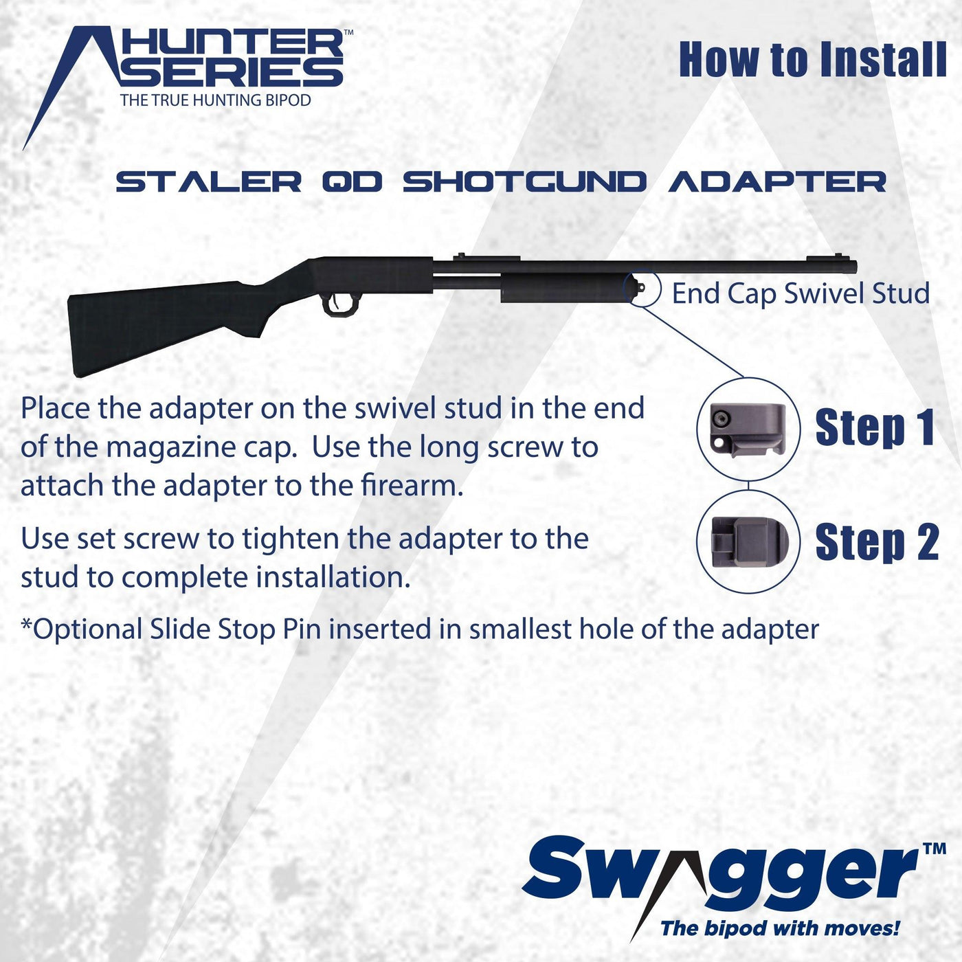 Swagger Bipod QD Shotgun Adapter instructions